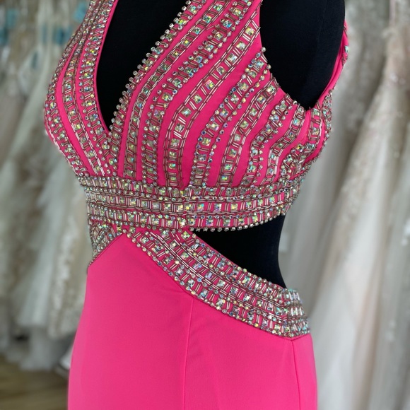 Hot Pink Prom Dress - Picture 4 of 7